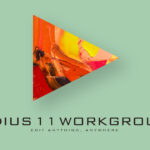 EDIUS 11 Workgroup Standard software box showcasing advanced video editing capabilities and new features for professionals.